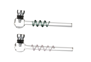 1 Glaspfeife 14cm farbig gemischt